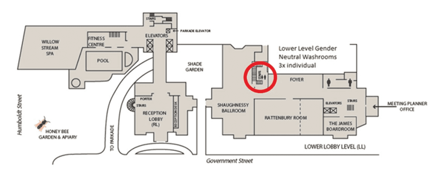 Fairmont Empress lower level floor plan