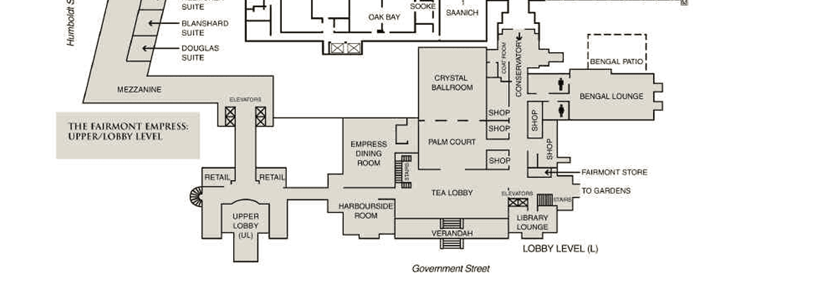 Fairmont Empress upper level floor plan